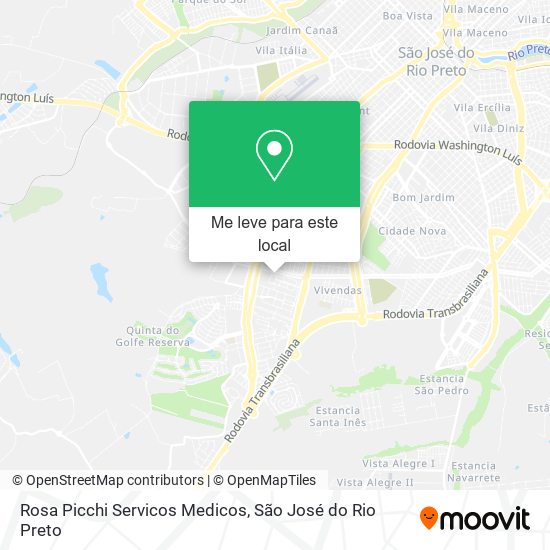 Rosa Picchi Servicos Medicos mapa