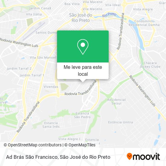 Ad Brás São Francisco mapa