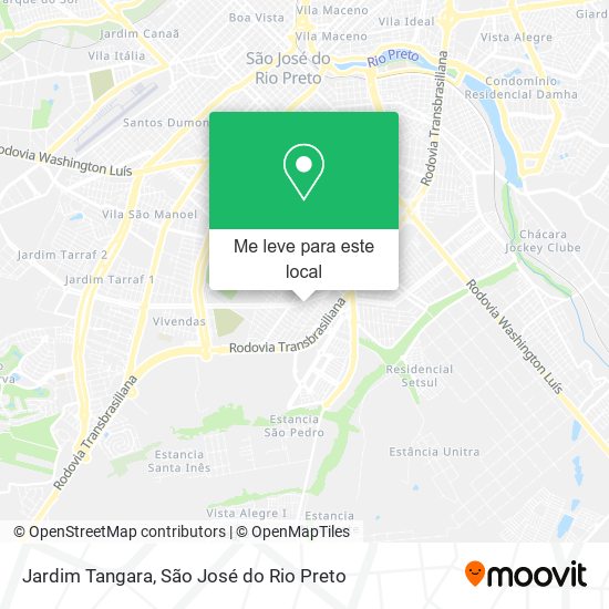 Jardim Tangara mapa