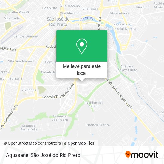 Aquasane mapa