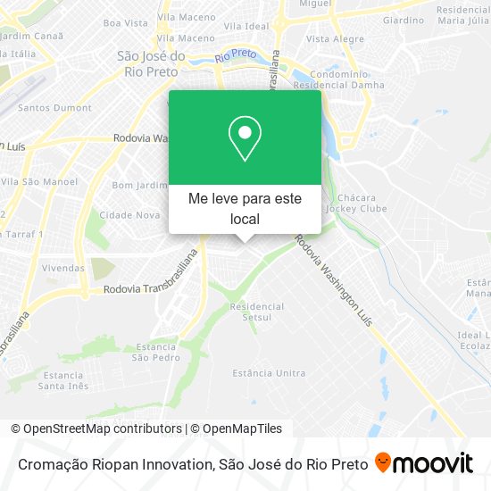 Cromação Riopan Innovation mapa