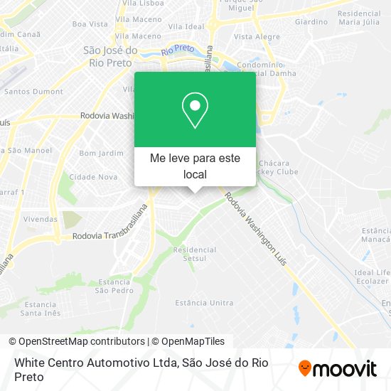 White Centro Automotivo Ltda mapa