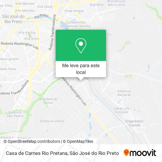 Casa de Carnes Rio Pretana mapa