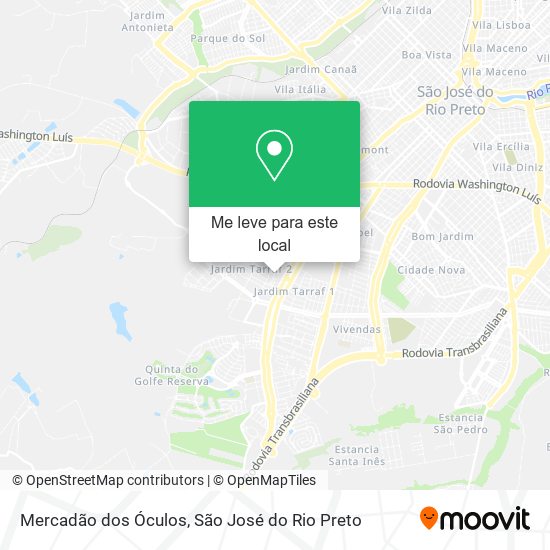 Mercadão dos Óculos mapa