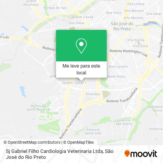 Sj Gabriel Filho Cardiologia Veterinaria Ltda mapa