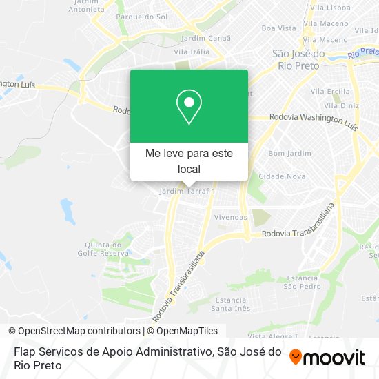Flap Servicos de Apoio Administrativo mapa