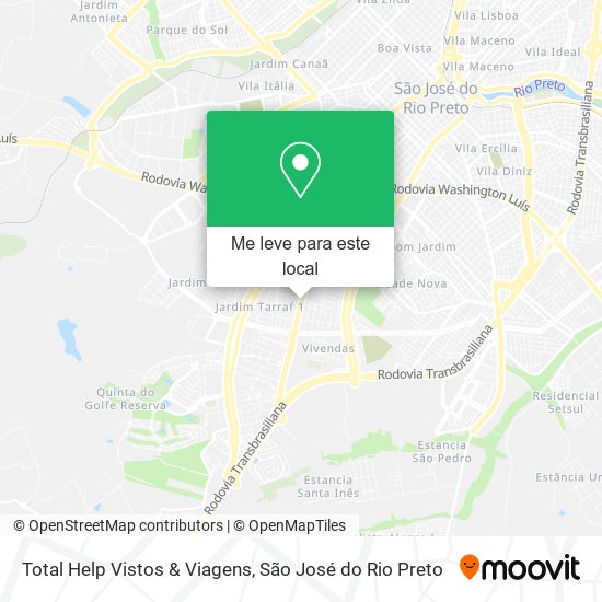 Total Help Vistos & Viagens mapa