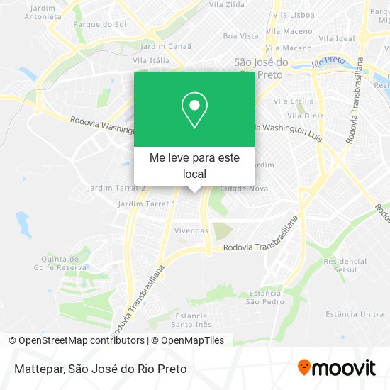 Mattepar mapa