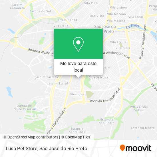 Lusa Pet Store mapa