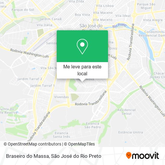 Braseiro do Massa mapa
