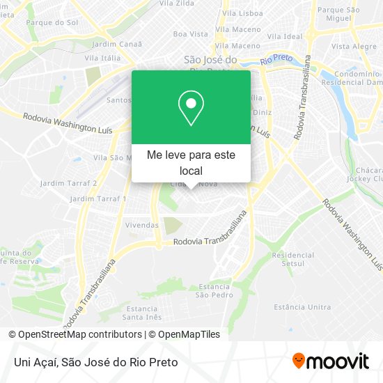 Uni Açaí mapa