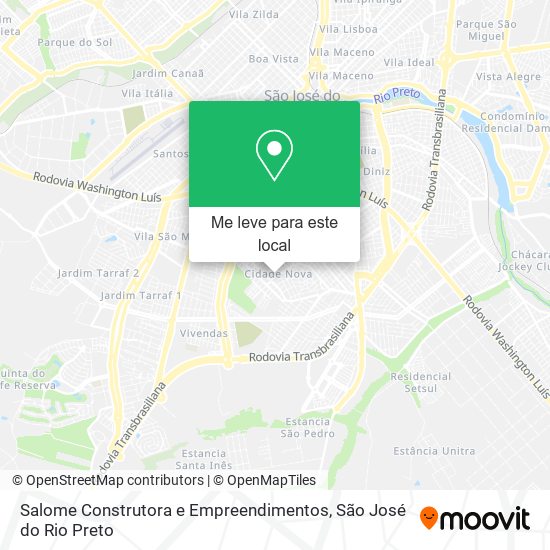Salome Construtora e Empreendimentos mapa