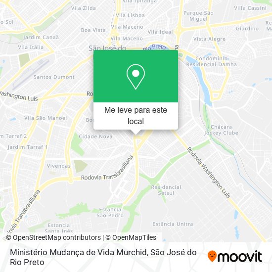 Ministério Mudança de Vida Murchid mapa