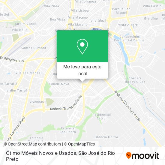 Ótimo Móveis Novos e Usados mapa