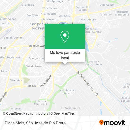 Placa Mais mapa