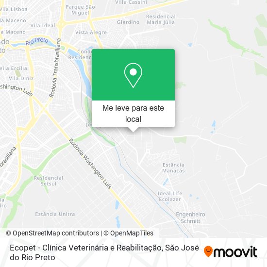 Ecopet - Clínica Veterinária e Reabilitação mapa