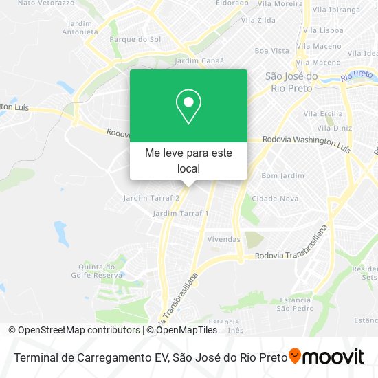 Terminal de Carregamento EV mapa