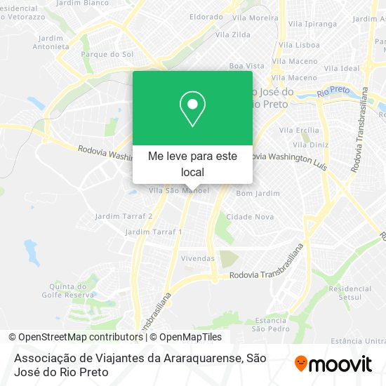 Associação de Viajantes da Araraquarense mapa