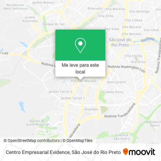 Centro Empresarial Evidence mapa