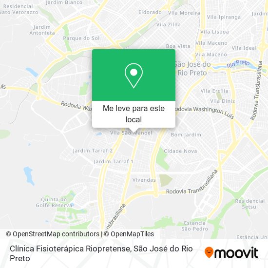 Clínica Fisioterápica Riopretense mapa