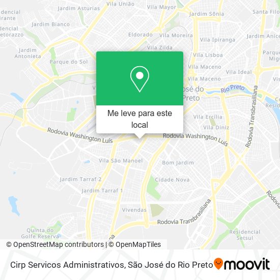 Cirp Servicos Administrativos mapa