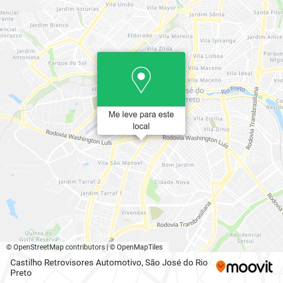 Castilho Retrovisores Automotivo mapa