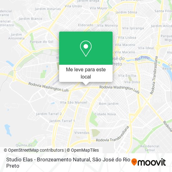 Studio Elas - Bronzeamento Natural mapa
