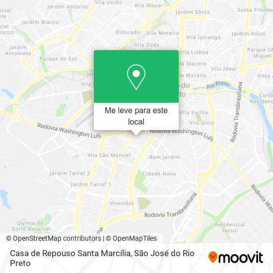 Casa de Repouso Santa Marcília mapa