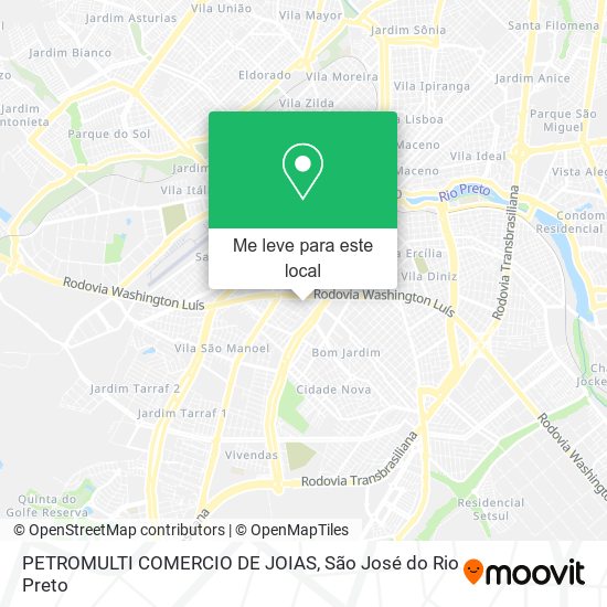 PETROMULTI COMERCIO DE JOIAS mapa