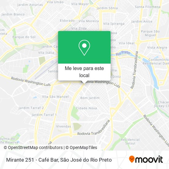Mirante 251 - Café Bar mapa