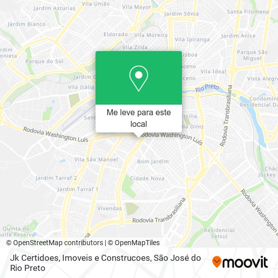 Jk Certidoes, Imoveis e Construcoes mapa