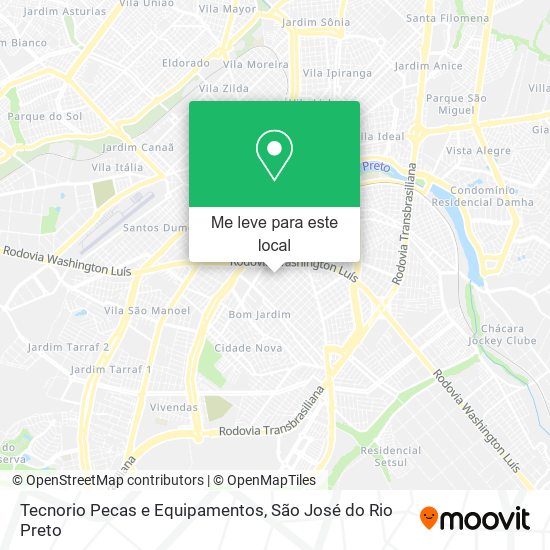 Tecnorio Pecas e Equipamentos mapa