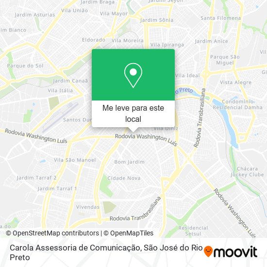 Carola Assessoria de Comunicação mapa
