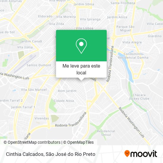 Cinthia Calcados mapa