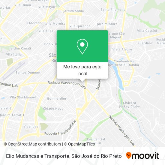 Elio Mudancas e Transporte mapa