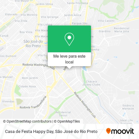 Casa de Festa Happy Day mapa