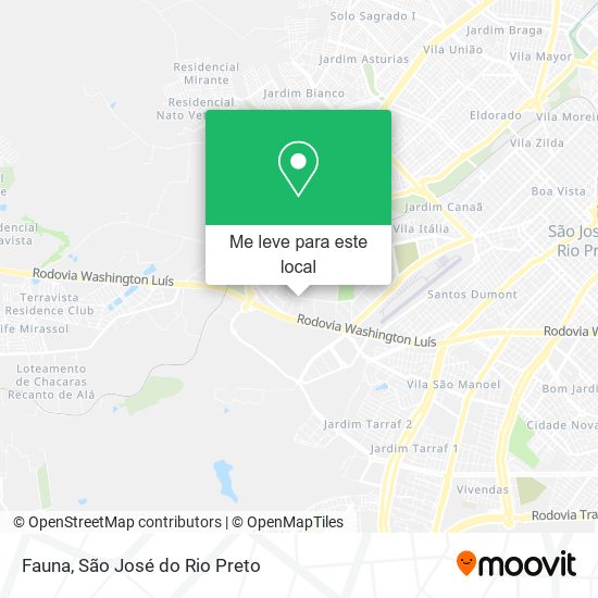 Fauna mapa