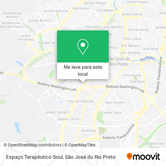 Espaço Terapêutico Soul mapa