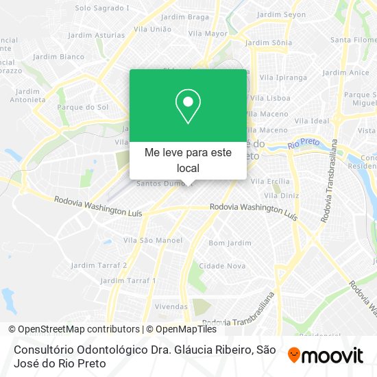 Consultório Odontológico Dra. Gláucia Ribeiro mapa