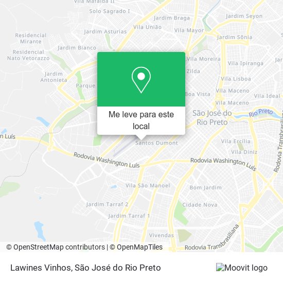 Lawines Vinhos mapa