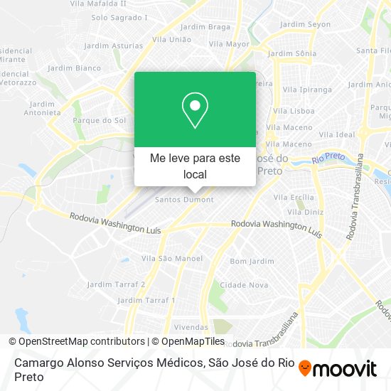 Camargo Alonso Serviços Médicos mapa