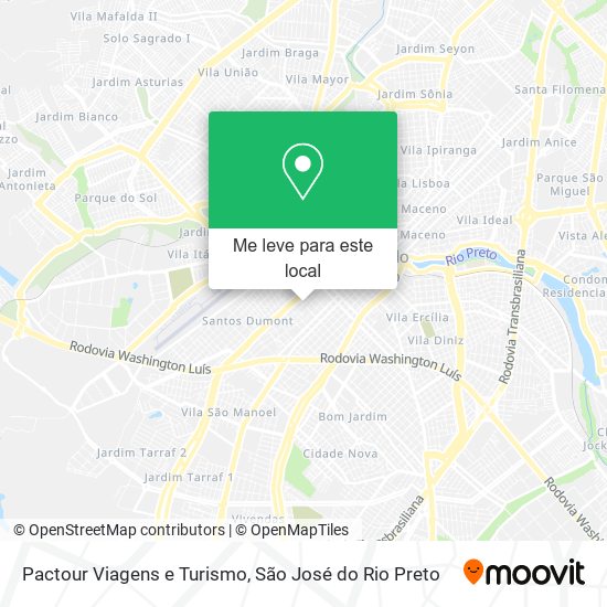 Pactour Viagens e Turismo mapa