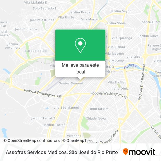 Assofras Servicos Medicos mapa