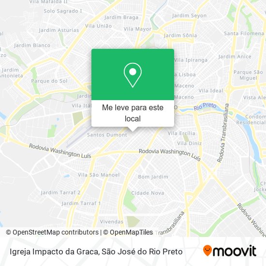 Igreja Impacto da Graca mapa