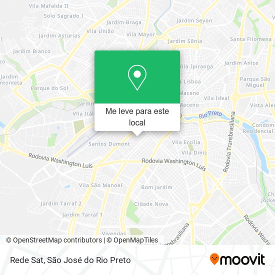Rede Sat mapa