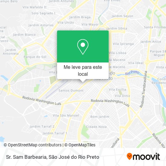 Sr. Sam Barbearia mapa