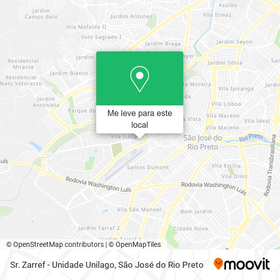 Sr. Zarref - Unidade Unilago mapa