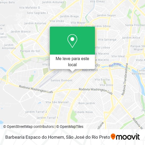 Barbearia Espaco do Homem mapa