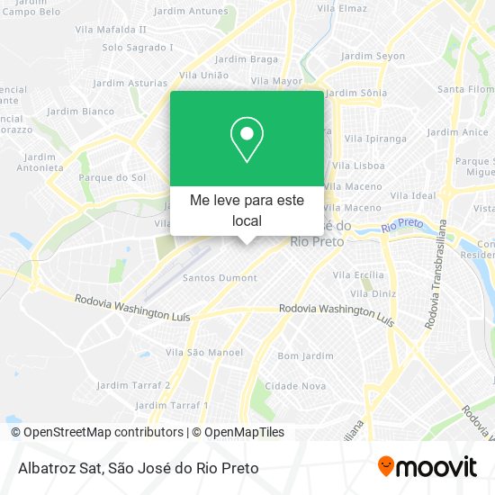 Albatroz Sat mapa