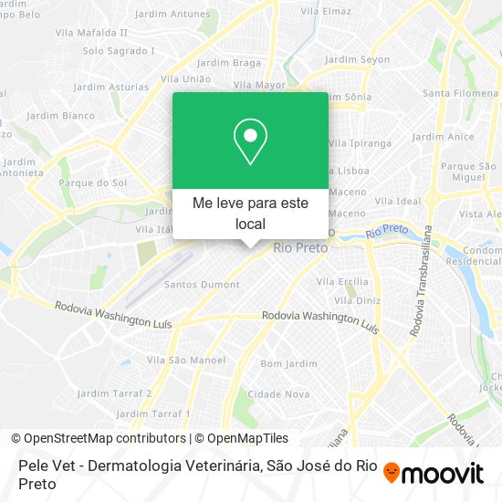 Pele Vet - Dermatologia Veterinária mapa